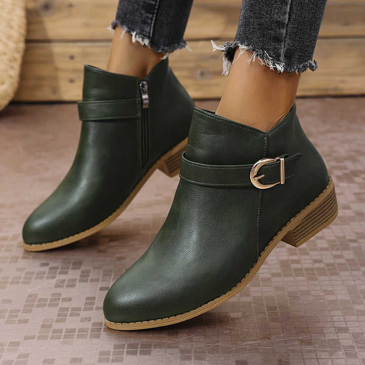 Women's Buckle Strap Ankle Boots
