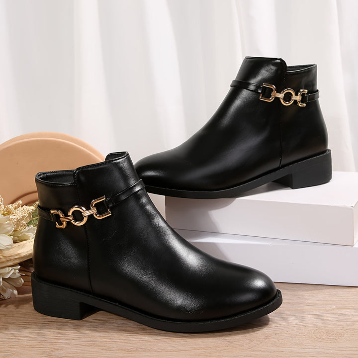 Women's Chain Detail Ankle Boots