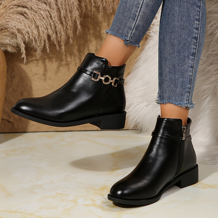 Women's Chain Detail Ankle Boots