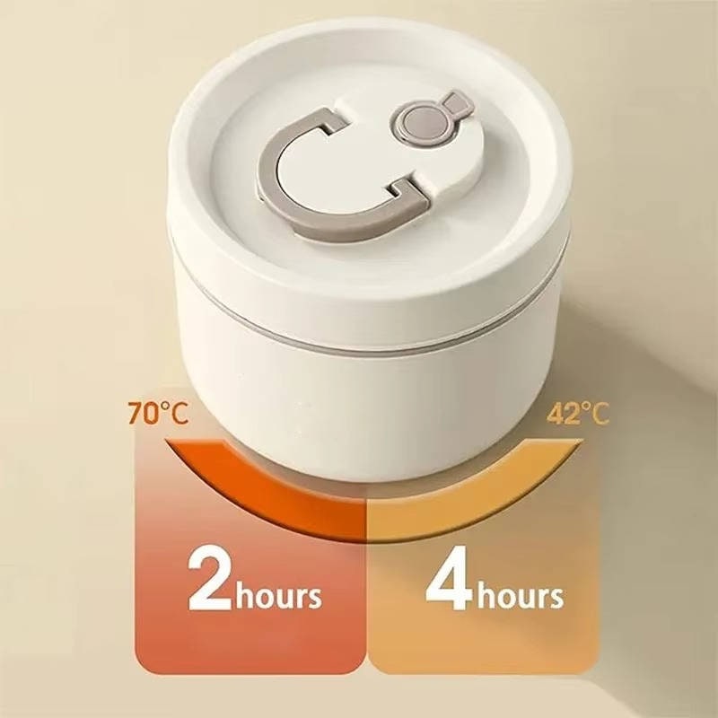 Lunch Boxes with Bento Containers Insulated Carrying Bag and Stackable Design - Image 3