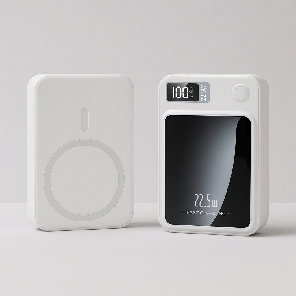 Magnetic Power Bank Portable Charger with Wireless Charging and Digital Display - Image 2