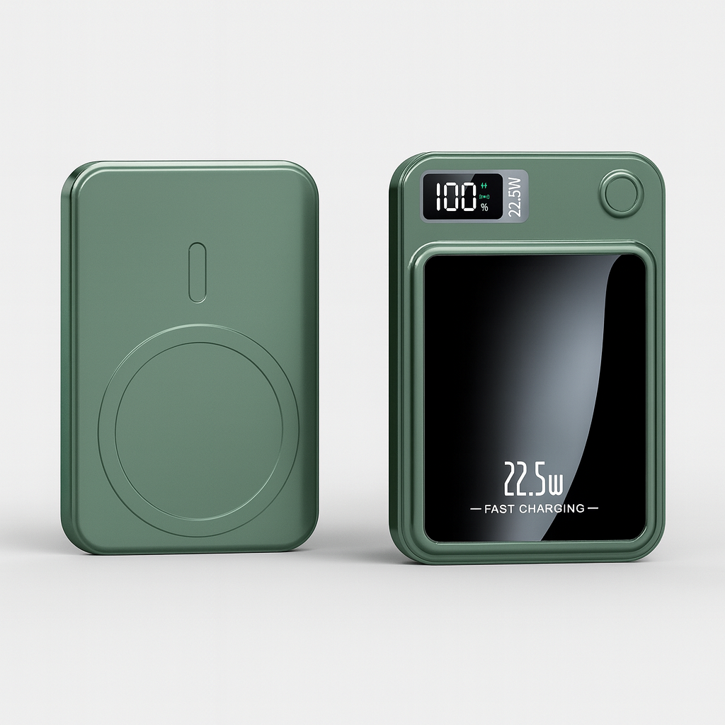 Magnetic Power Bank Portable Charger with Wireless Charging and Digital Display - Image 4