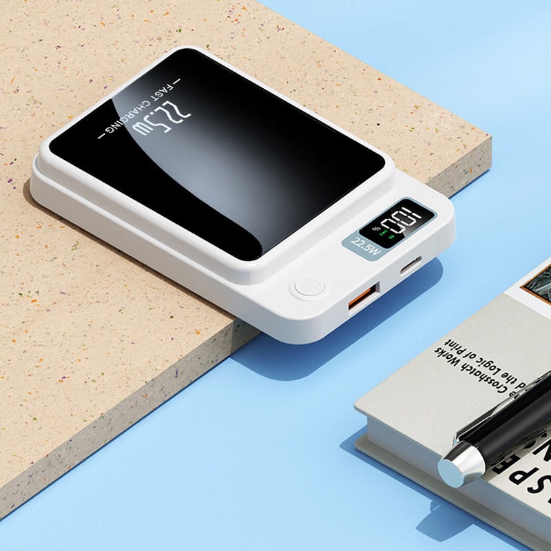 Magnetic Power Bank Portable Charger with Wireless Charging and Digital Display - Image 5