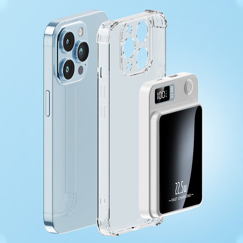 Magnetic Power Bank Portable Charger with Wireless Charging and Digital Display - Image 6