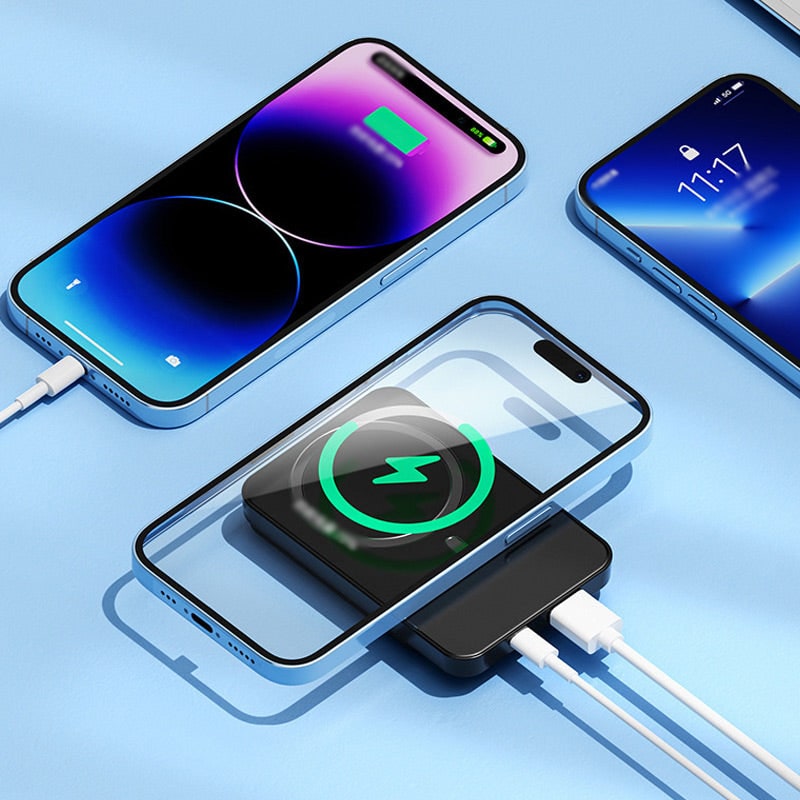 Magnetic Power Bank Portable Charger with Wireless Charging and Digital Display - Image 7