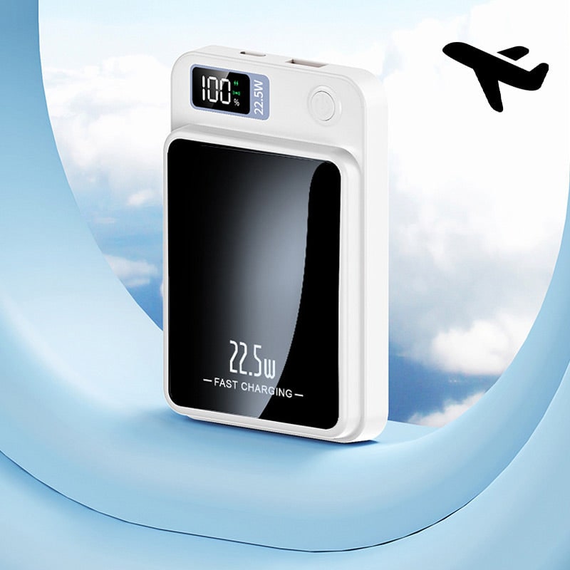 Magnetic Power Bank Portable Charger with Wireless Charging and Digital Display - Image 9