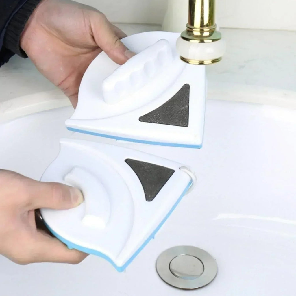 Magnetic Window Cleaner with Double-Sided Squeegee and Safety Rope - Image 10