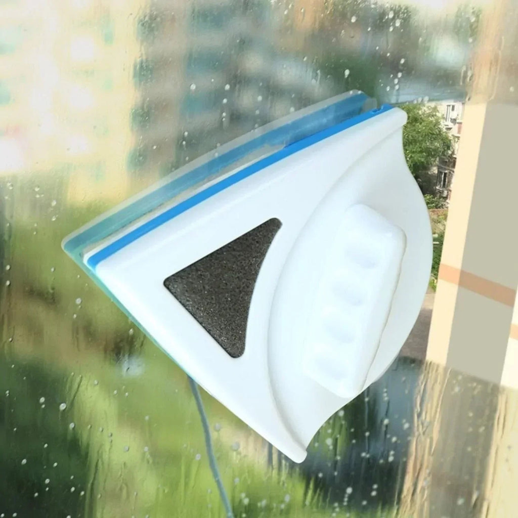 Magnetic Window Cleaner with Double-Sided Squeegee and Safety Rope - Image 6