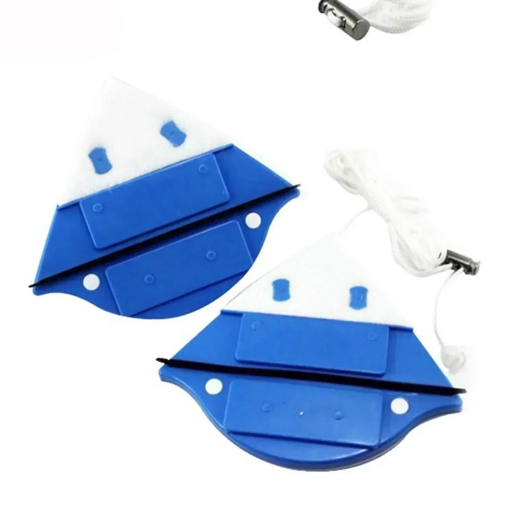 Magnetic Window Cleaner with Double-Sided Squeegee and Safety Rope - Image 9