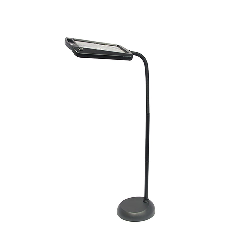Magnifying Floor Lamp with Flexible Gooseneck and Adjustable LED Lighting for Reading - Image 2