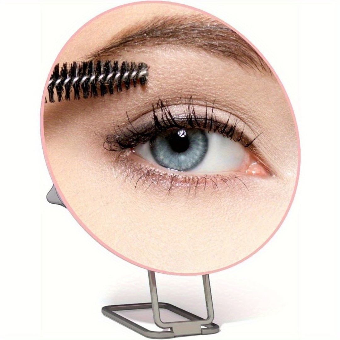 Magnifying Vanity Mirror with Foldable Stand and Handheld Tweezers - Image 4