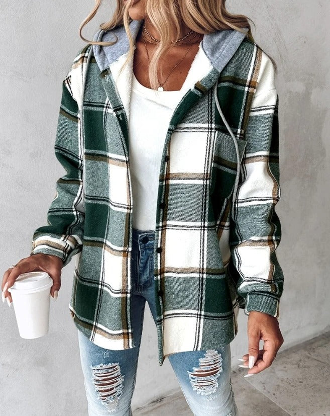 Women's Casual Hooded Sweatshirt with Print