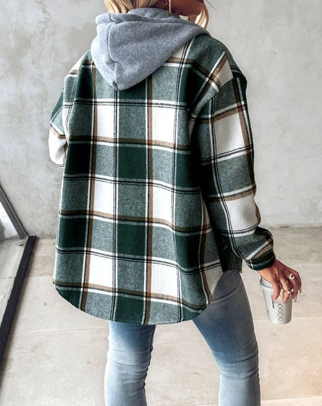 Women's Casual Hooded Sweatshirt with Print