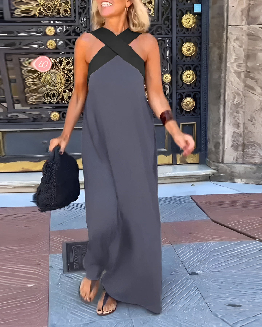 Paulina | Airy Wrap Maxi Dress