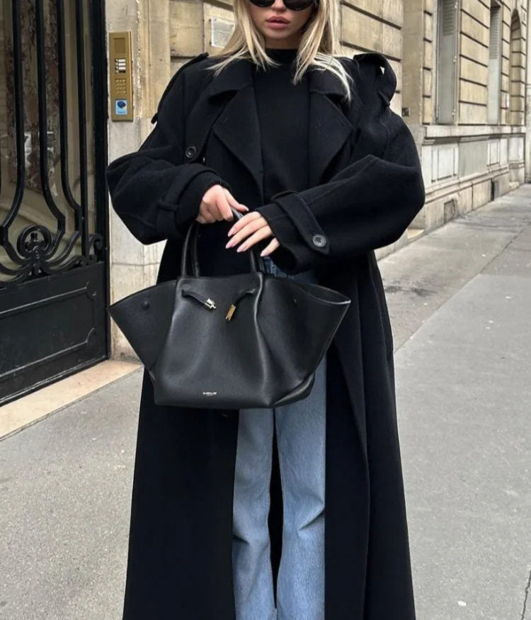 Women's Belted Double-Breasted Trench Coat
