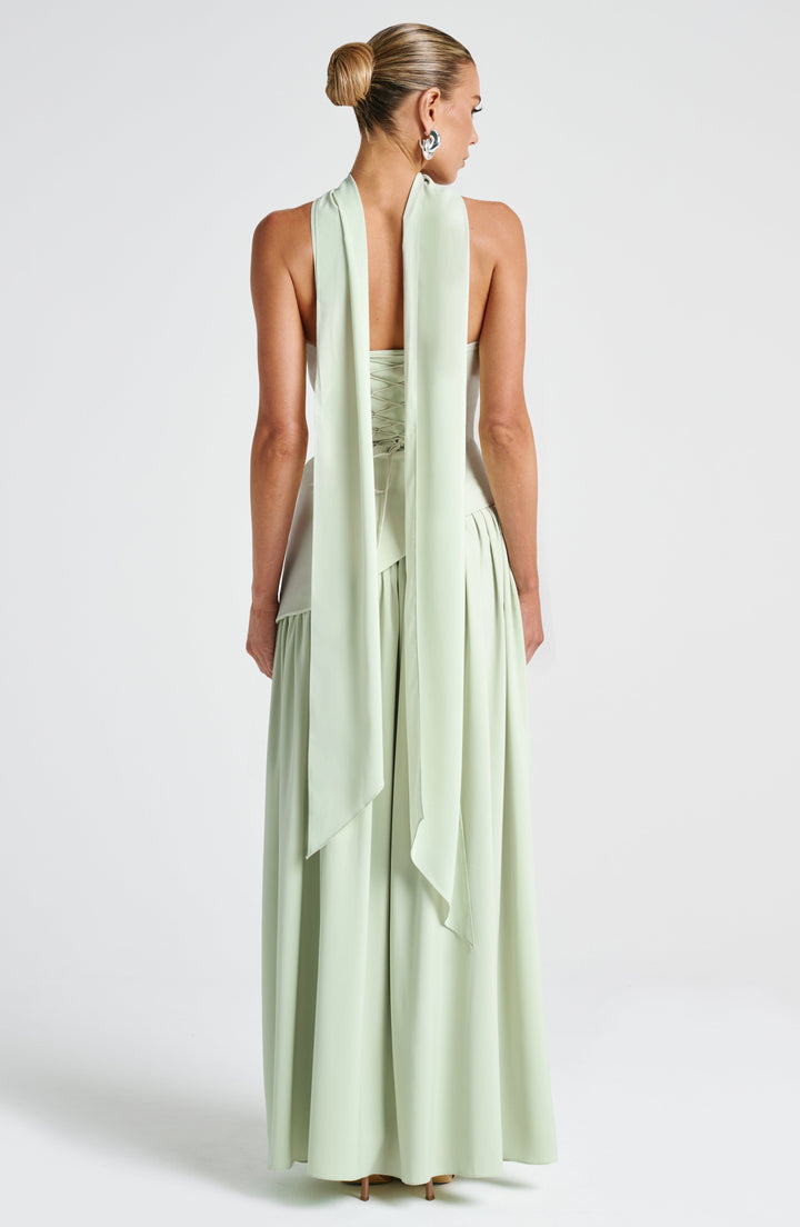 Women's Strapless Pleated Maxi Dress