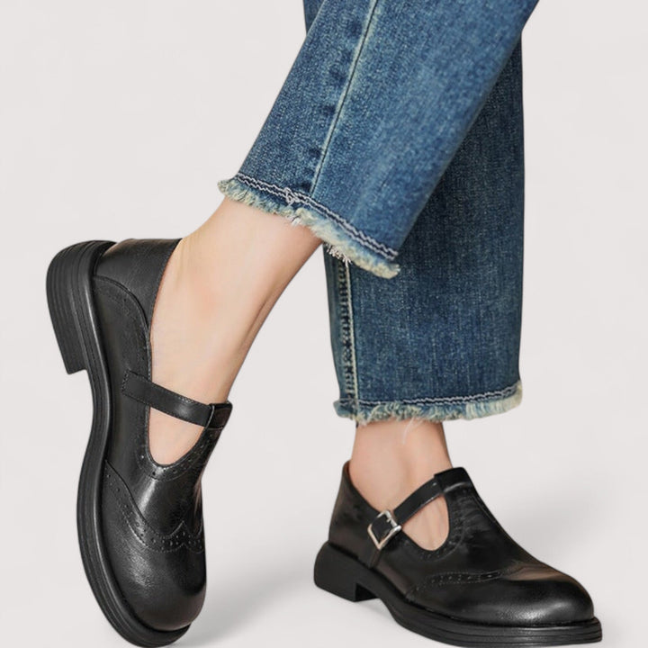 Women's Leather Mary Jane Shoes
