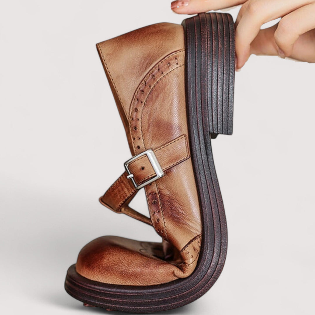Women's Leather Mary Jane Shoes