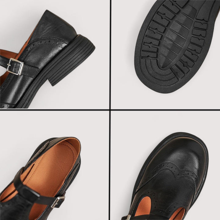 Women's Leather Mary Jane Shoes