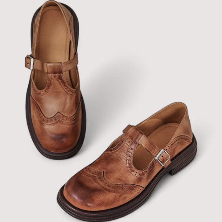 Women's Leather Mary Jane Shoes
