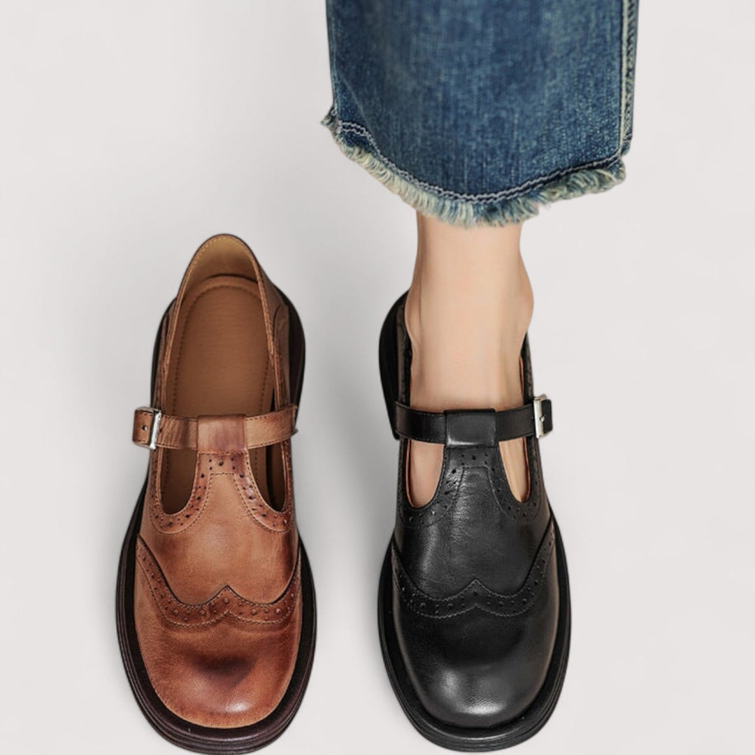 Women's Leather Mary Jane Shoes