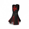 Medieval Knight Costume Tunic with Templar Cross and Hooded Cloak for Cosplay - Image 2