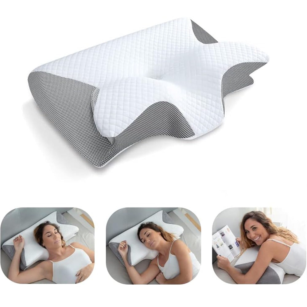 Memory Foam Cervical Pillow with Contoured Neck Support for Back and Side Sleepers - Image 8