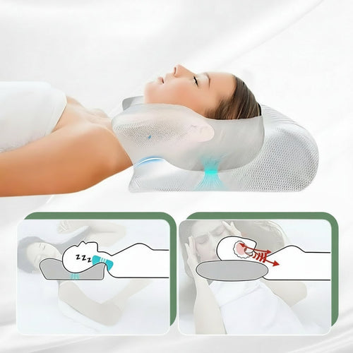 Memory Foam Cervical Pillow with Contoured Orthopedic Neck Support and Ergonomic Design - Image 2
