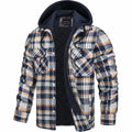 Men's Plaid Hooded Bomber Jacket