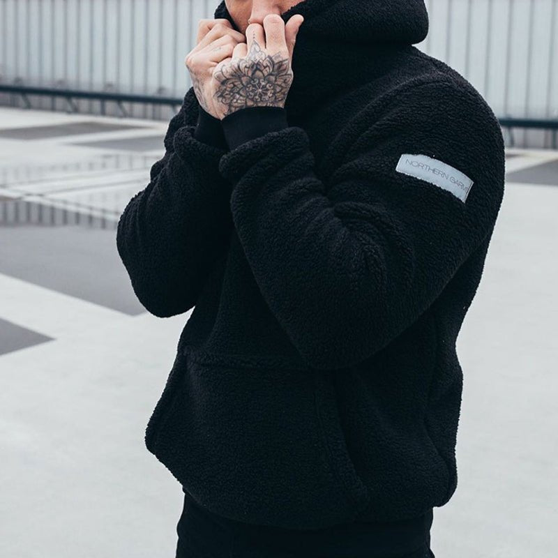 Men's Sherpa Lined Pullover Hoodie