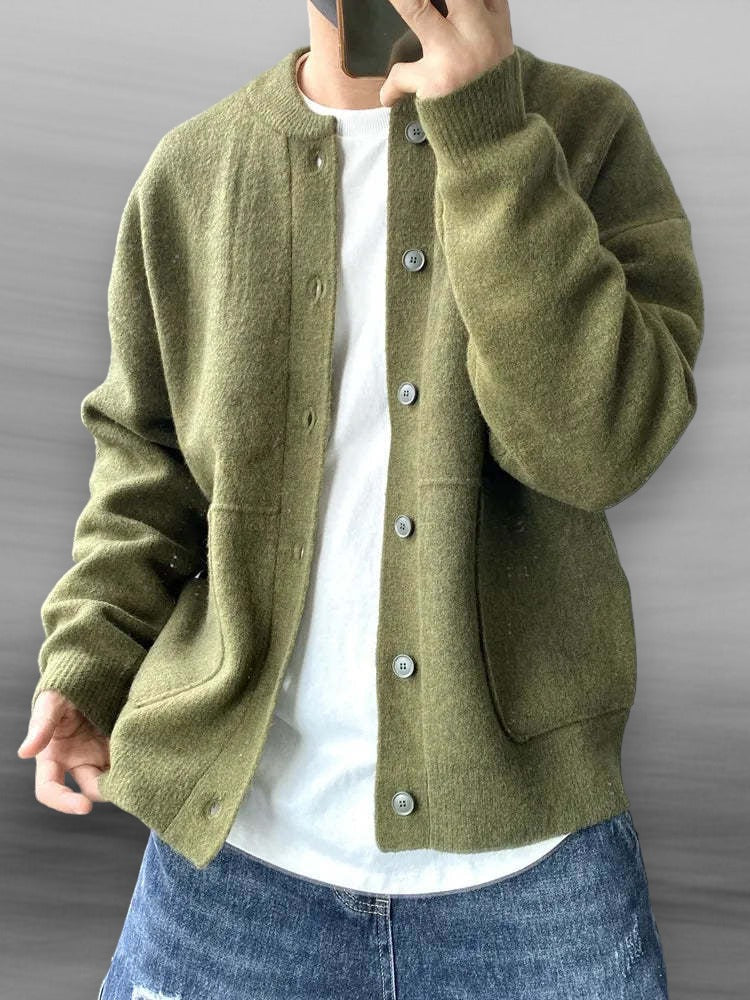 Men's Button-Front Cardigan Sweater