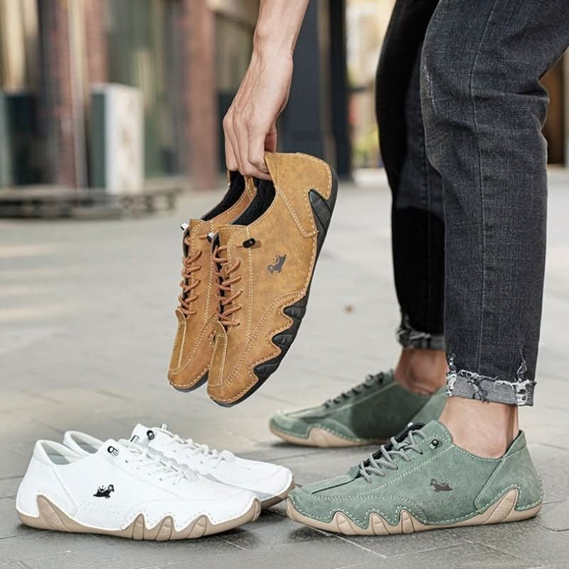 Men's Barefoot Shoes with Minimalist Flexible Rubber Sole and Lace-Up Closure - Image 3