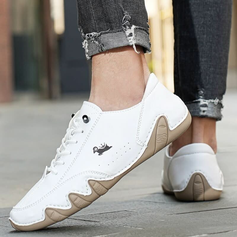 Men's Barefoot Shoes with Minimalist Flexible Rubber Sole and Lace-Up Closure - Image 4
