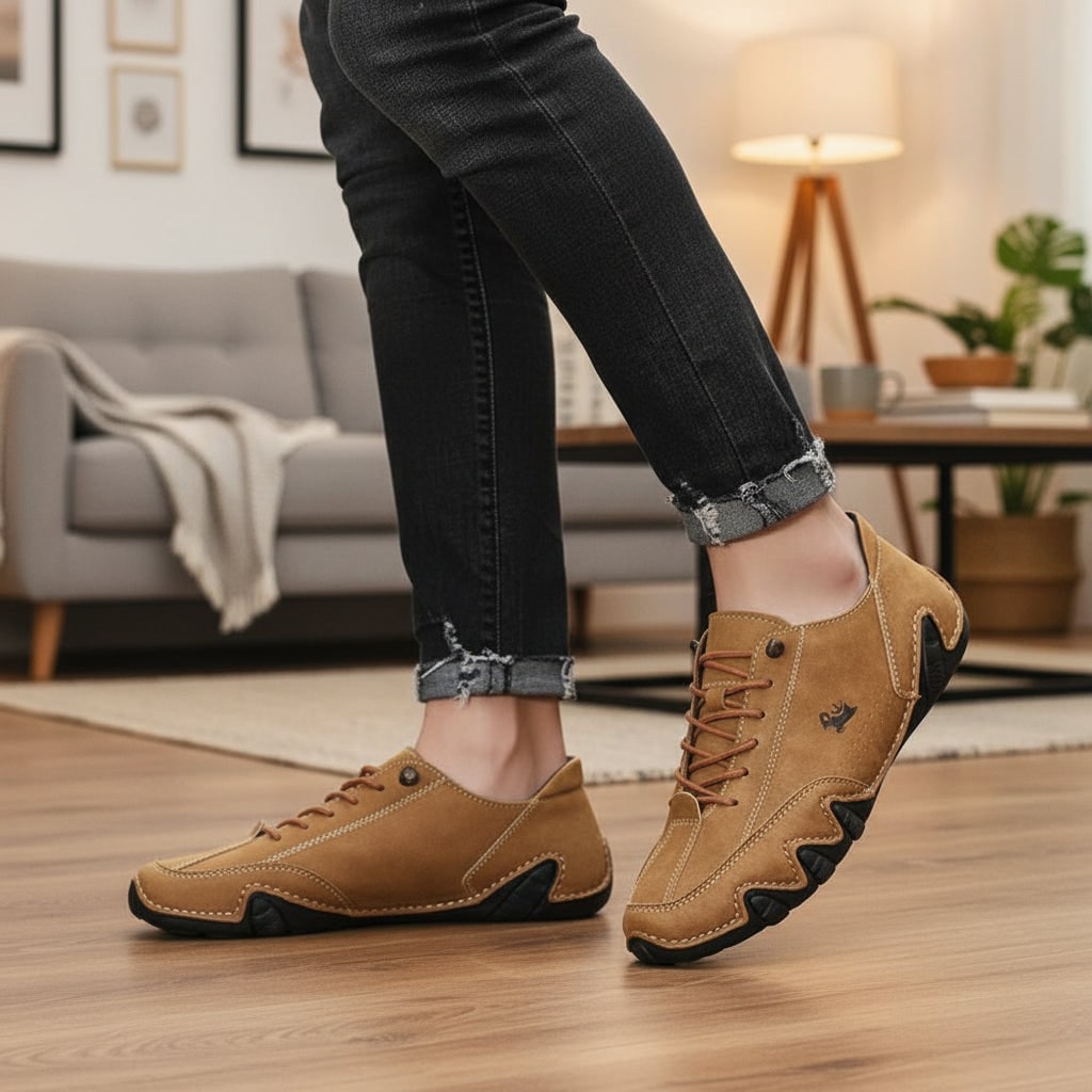 Men's Barefoot Shoes with Minimalist Flexible Rubber Sole and Lace-Up Closure - Image 6