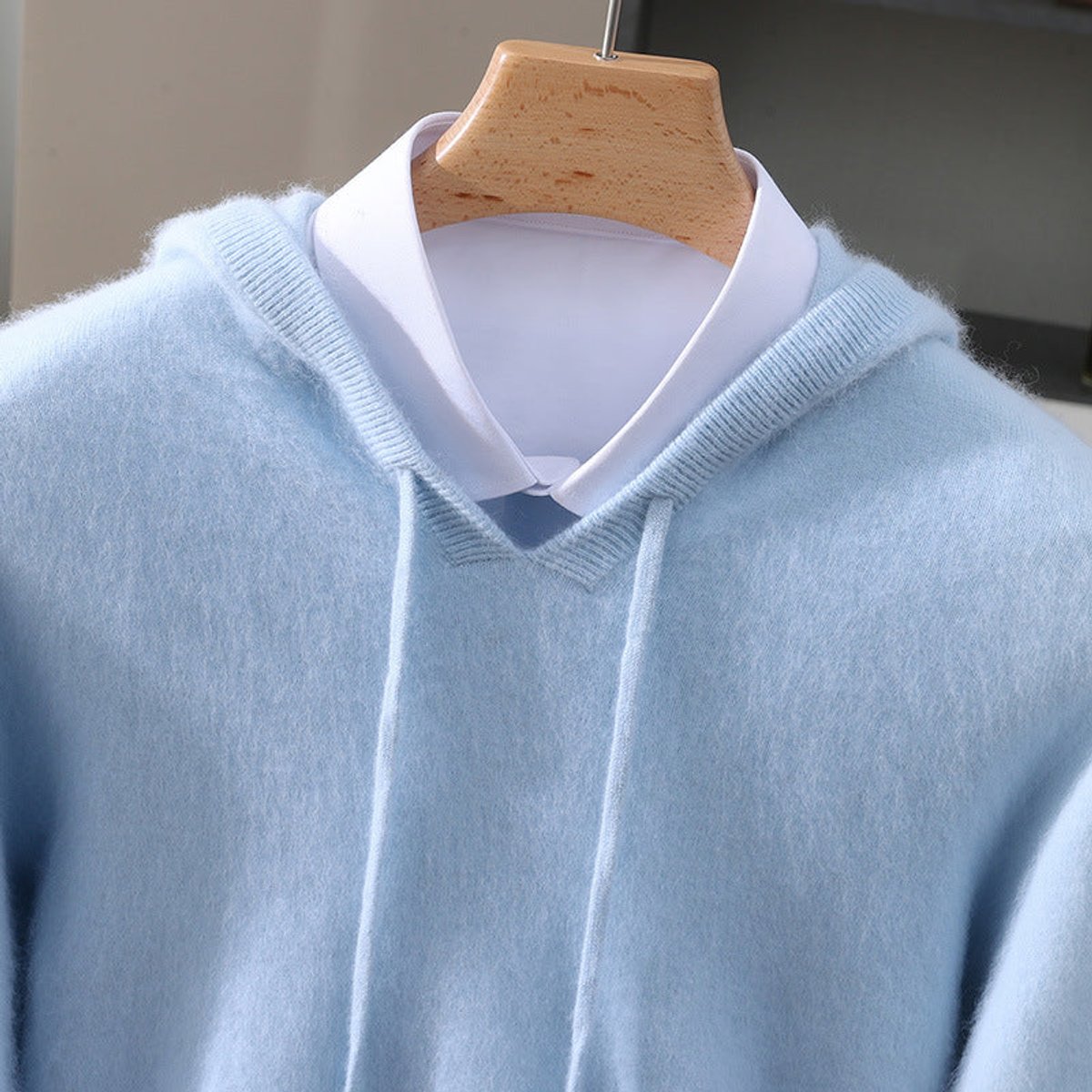 Men's Cashmere Hooded Jumper