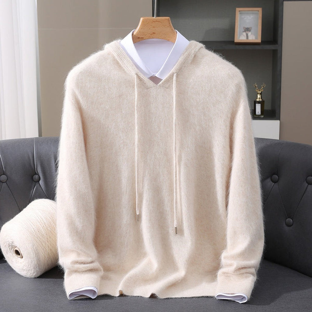 Men's Cashmere Hooded Jumper