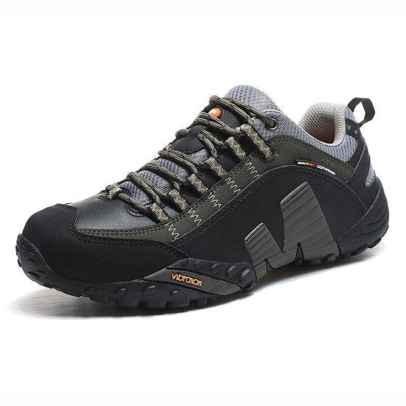 Men's Hiking Shoes with Lugged Sole Padded Collar and Protective Toe Cap - Image 3