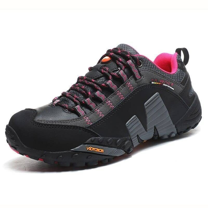 Men's Hiking Shoes with Lugged Sole Padded Collar and Protective Toe Cap - Image 4
