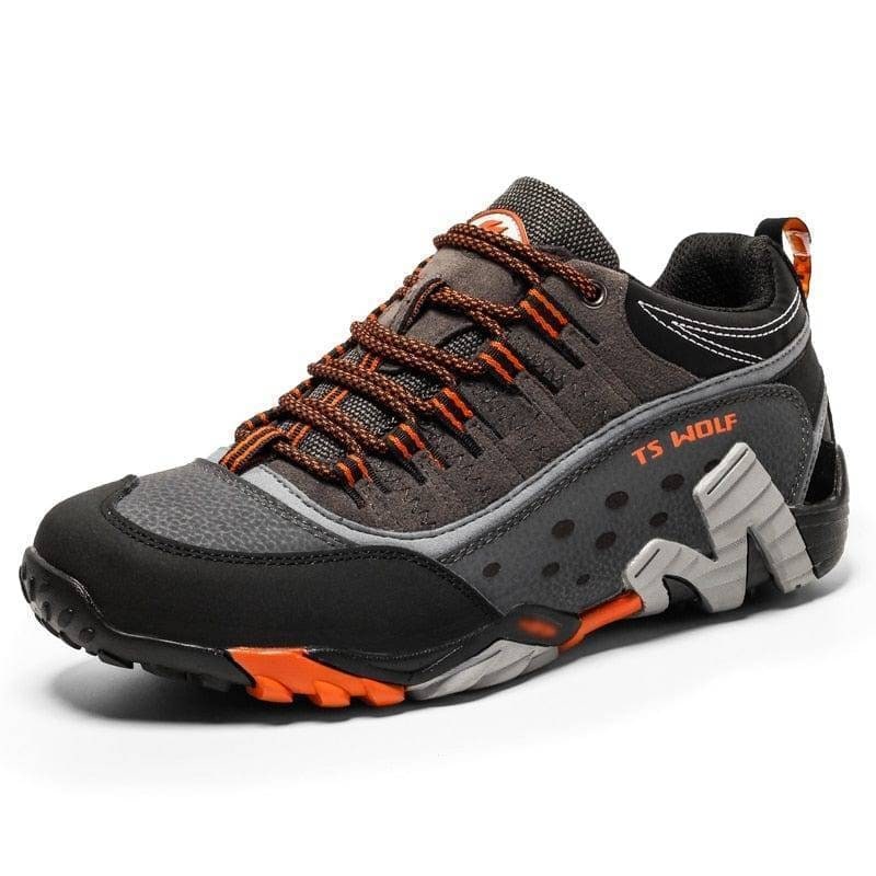 Men's Hiking Shoes with Lugged Sole Padded Collar and Protective Toe Cap - Image 5