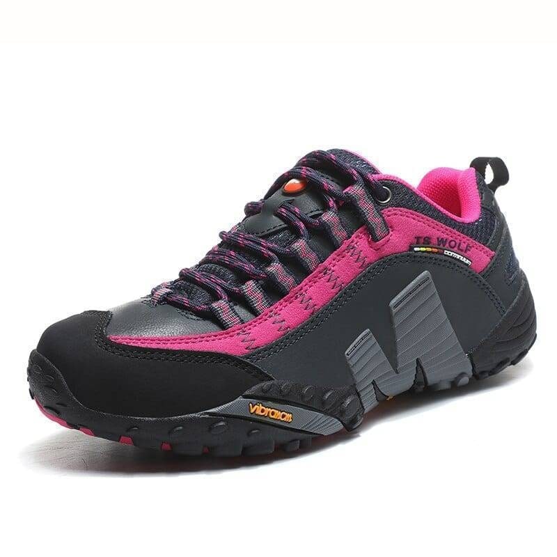 Men's Hiking Shoes with Lugged Sole Padded Collar and Protective Toe Cap - Image 6