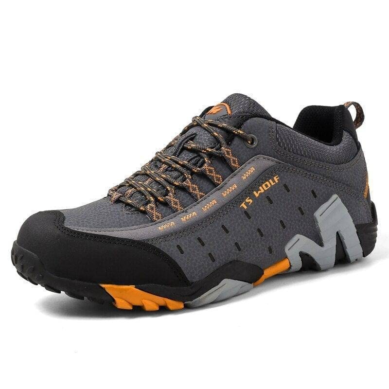 Men's Hiking Shoes with Lugged Sole Padded Collar and Protective Toe Cap - Image 7