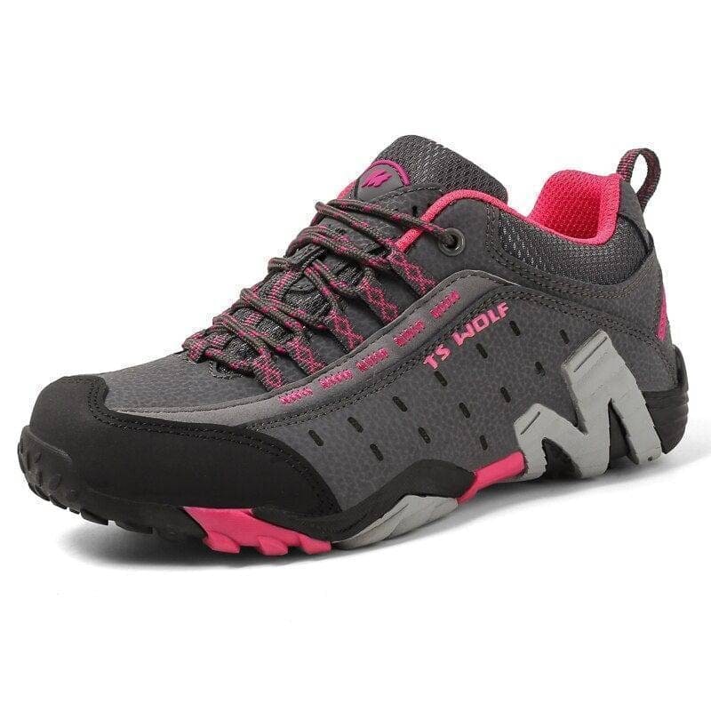 Men's Hiking Shoes with Lugged Sole Padded Collar and Protective Toe Cap - Image 8
