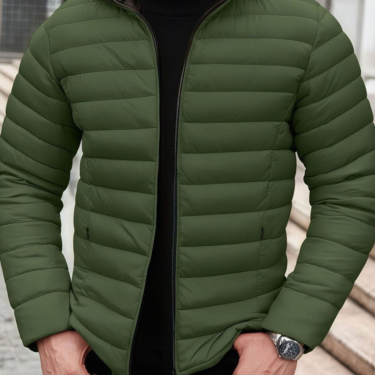Men's Lightweight Quilted Puffer Jacket