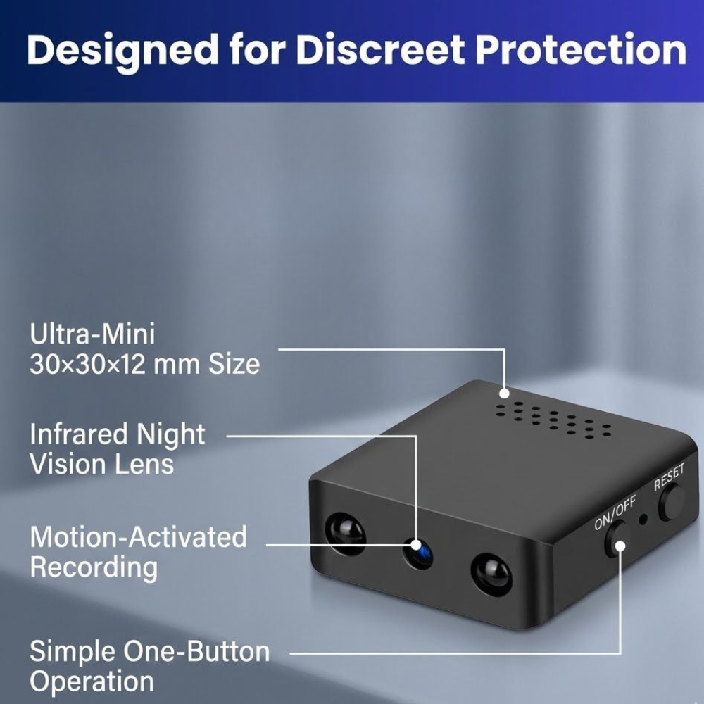 Mini Spy Security Camera with Motion Detection and Night Vision - Image 2