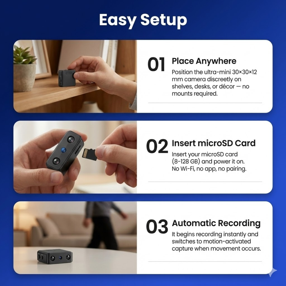 Mini Spy Security Camera with Motion Detection and Night Vision - Image 5