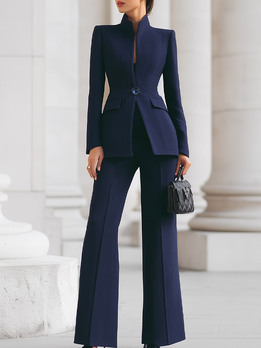 Women's Blazer and Trousers Suit Set