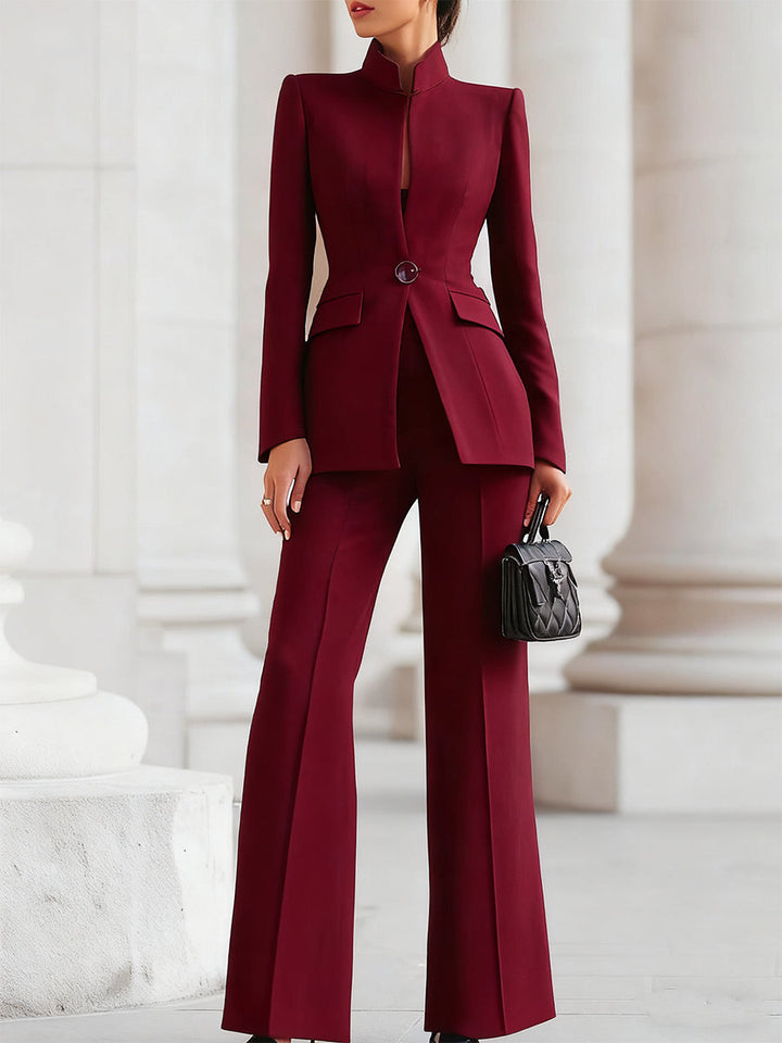 Women's Blazer and Trousers Suit Set