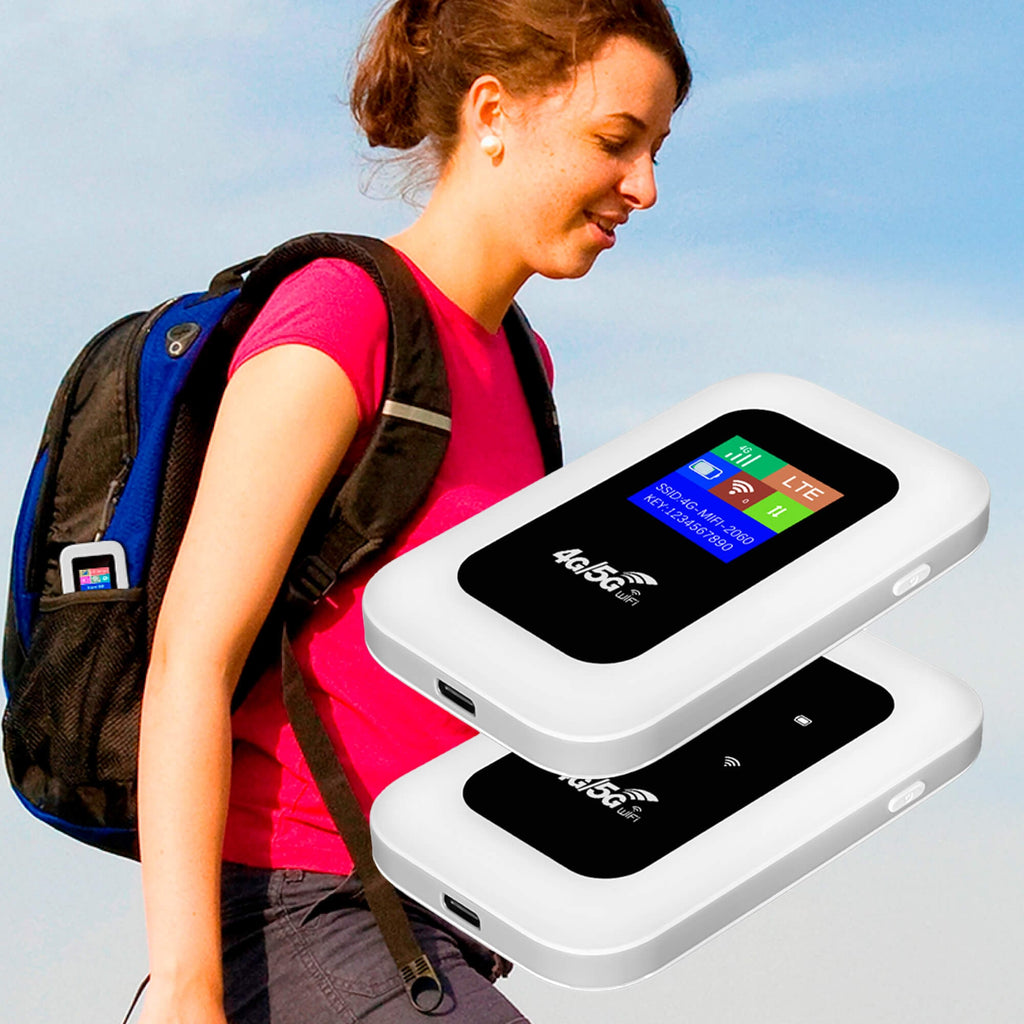 Mobile Hotspot with Portable WIFI 4g Lte Connectivity and Color Lcd Display for Travel - Image 1