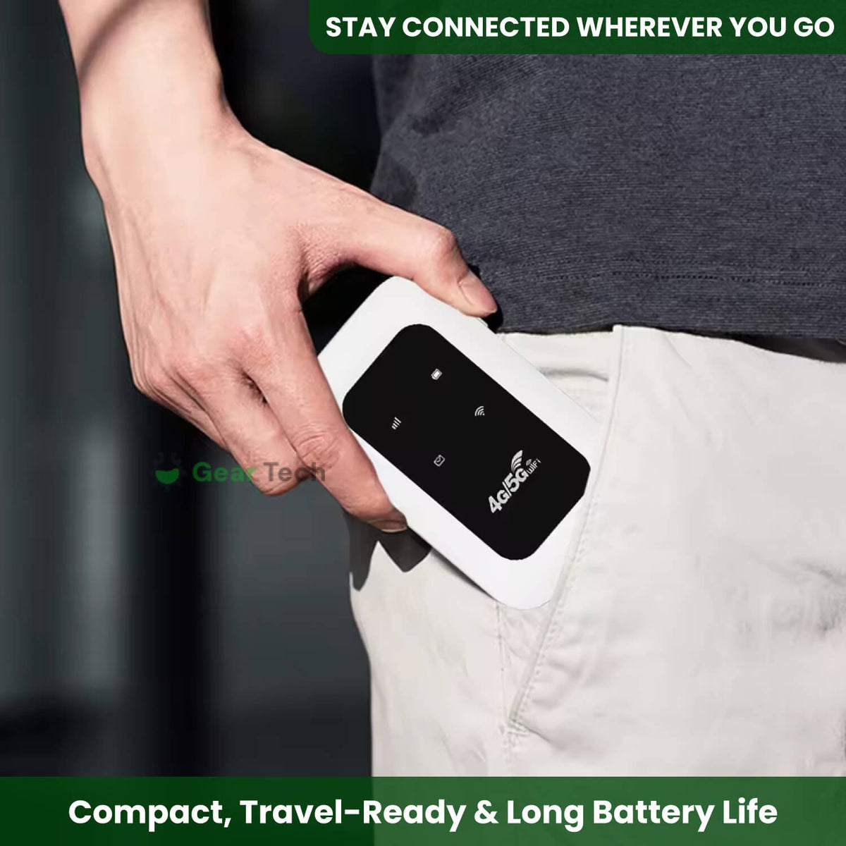 Mobile Hotspot with Portable WIFI 4g Lte Connectivity and Color Lcd Display for Travel - Image 4