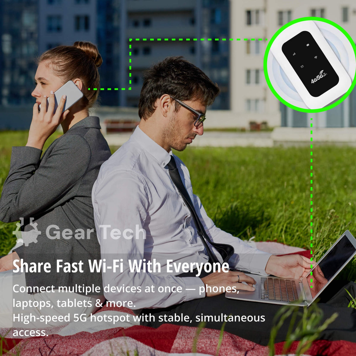 Mobile Hotspot with Portable WIFI 4g Lte Connectivity and Color Lcd Display for Travel - Image 7